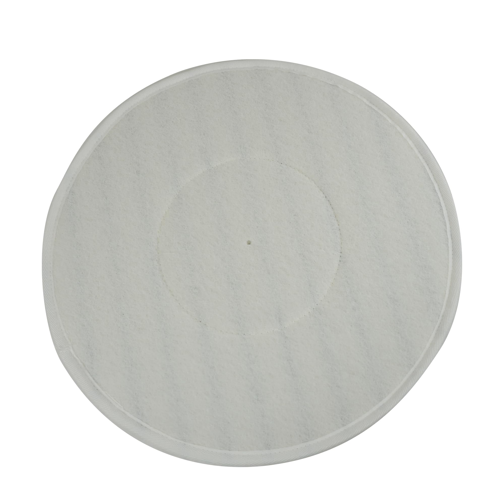 Almohadilla de limpieza universal para monorosse o autolavadora de microfibra de poliéster - ø 406 mm - blanco rayas azules
