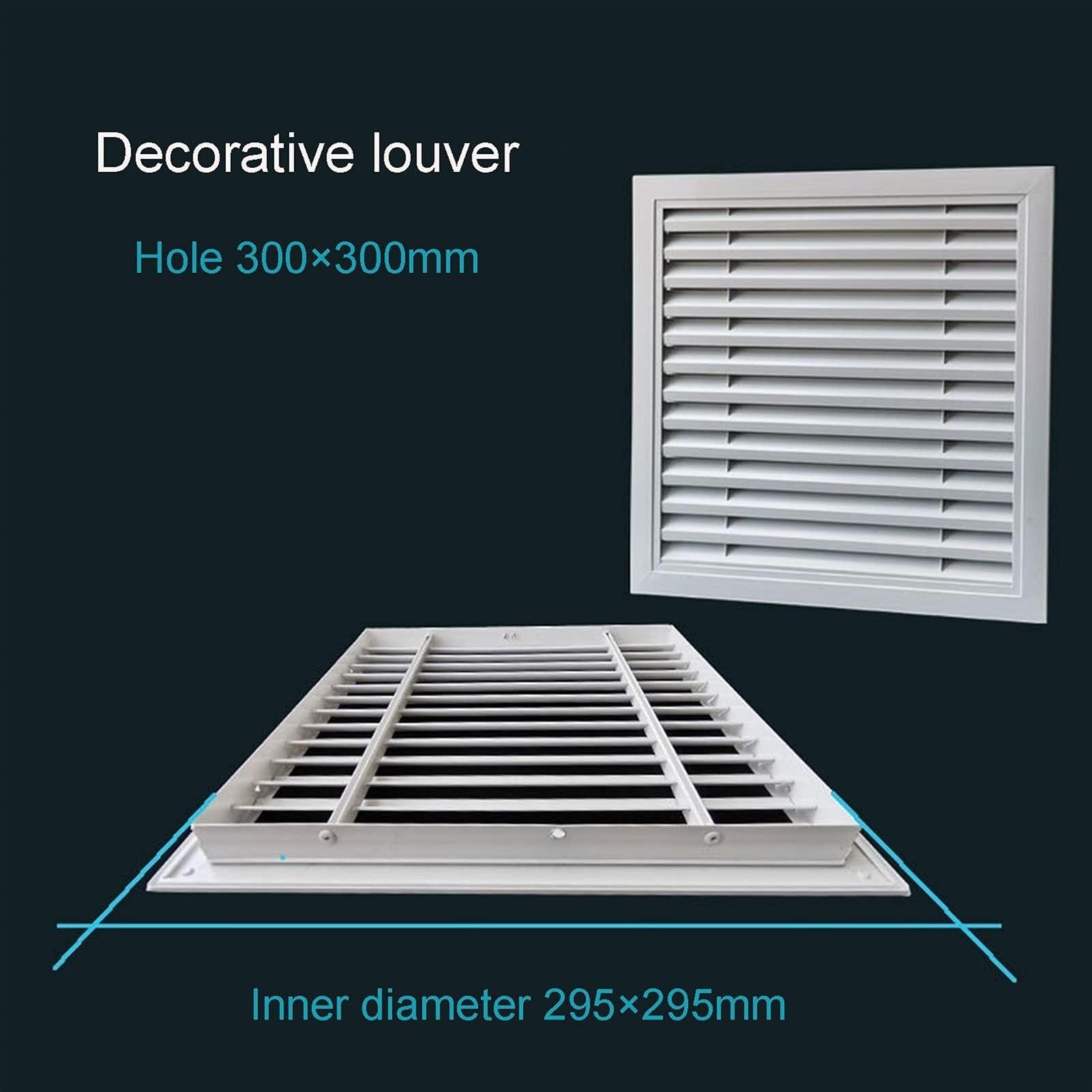 Griglie di Ventilazione, Persiane in Lega di Alluminio Purvedra La Mesh Cappuccio Air Sfiato Aria Condizionata Aria Condizionata unità di Otturatore Griglie A Pioggia