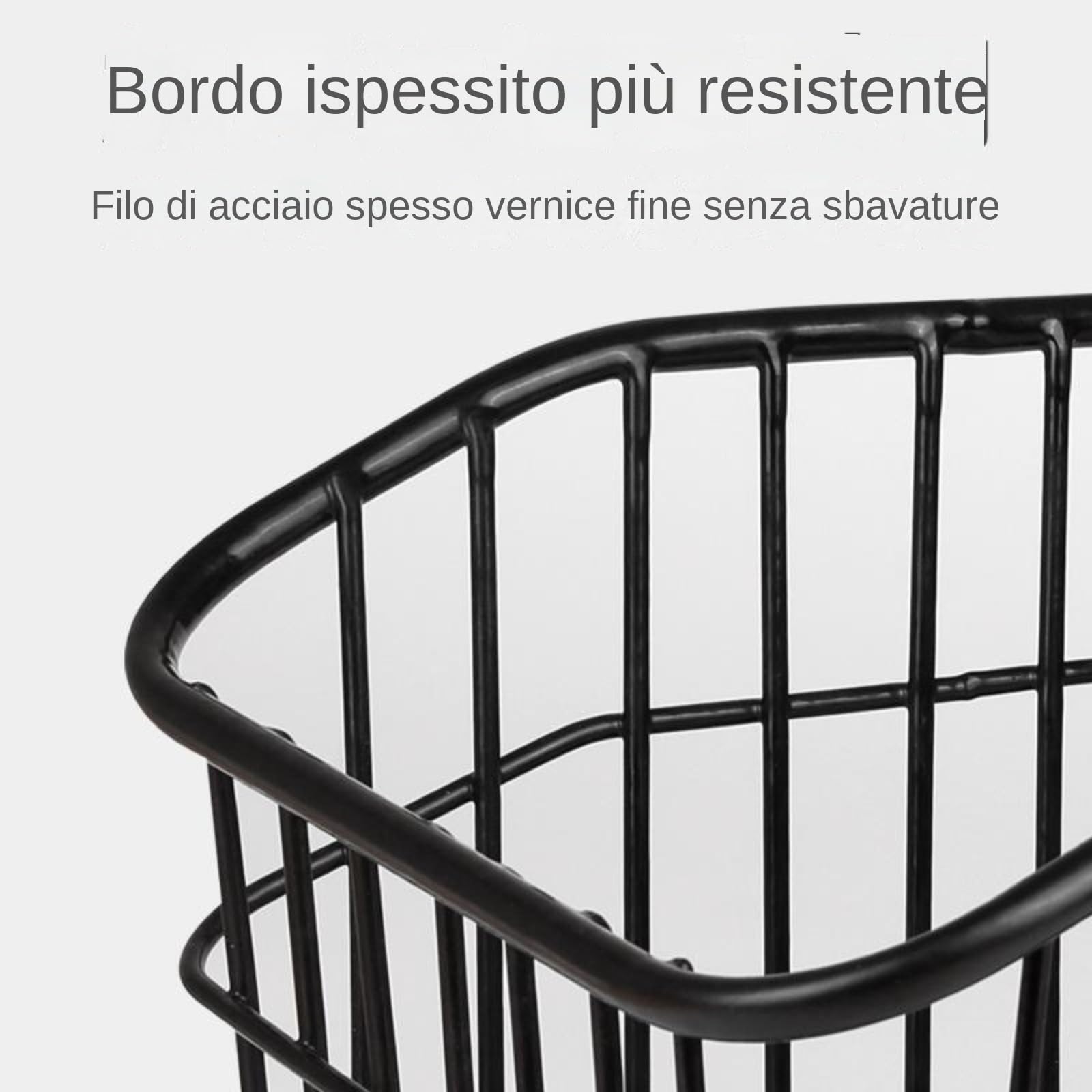 Cestino per Bicicletta Posteriore, Portapacchi per Biciclette, Grande Capacità, Distribuzione della Griglia, Durevole