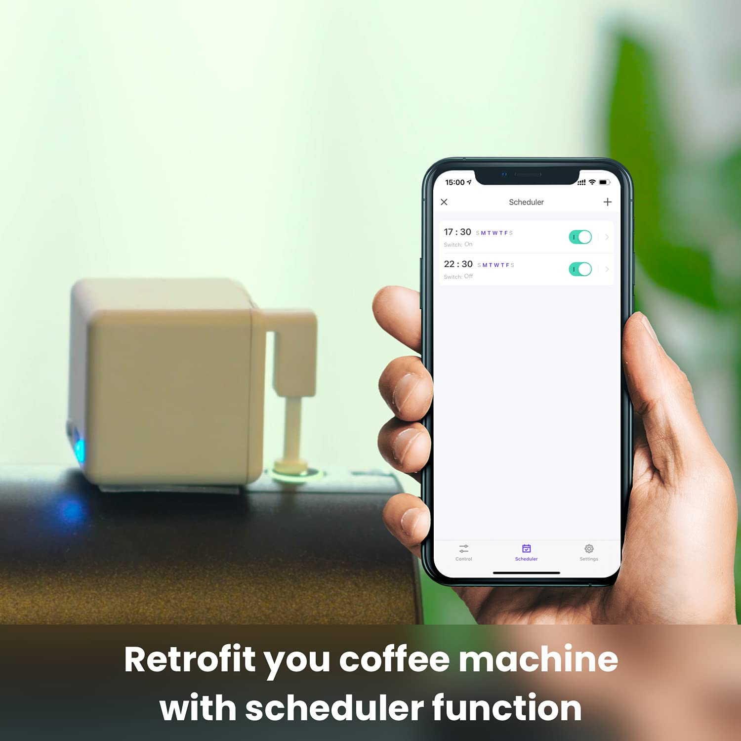 Smart Switch Button Pusher: Bluetooth Fingerbot, Smart Life Tuya App or Timer Control, No Wiring, Switch Bot Button Pusher for Light Doorbell Coffee Maker Fan (White)
