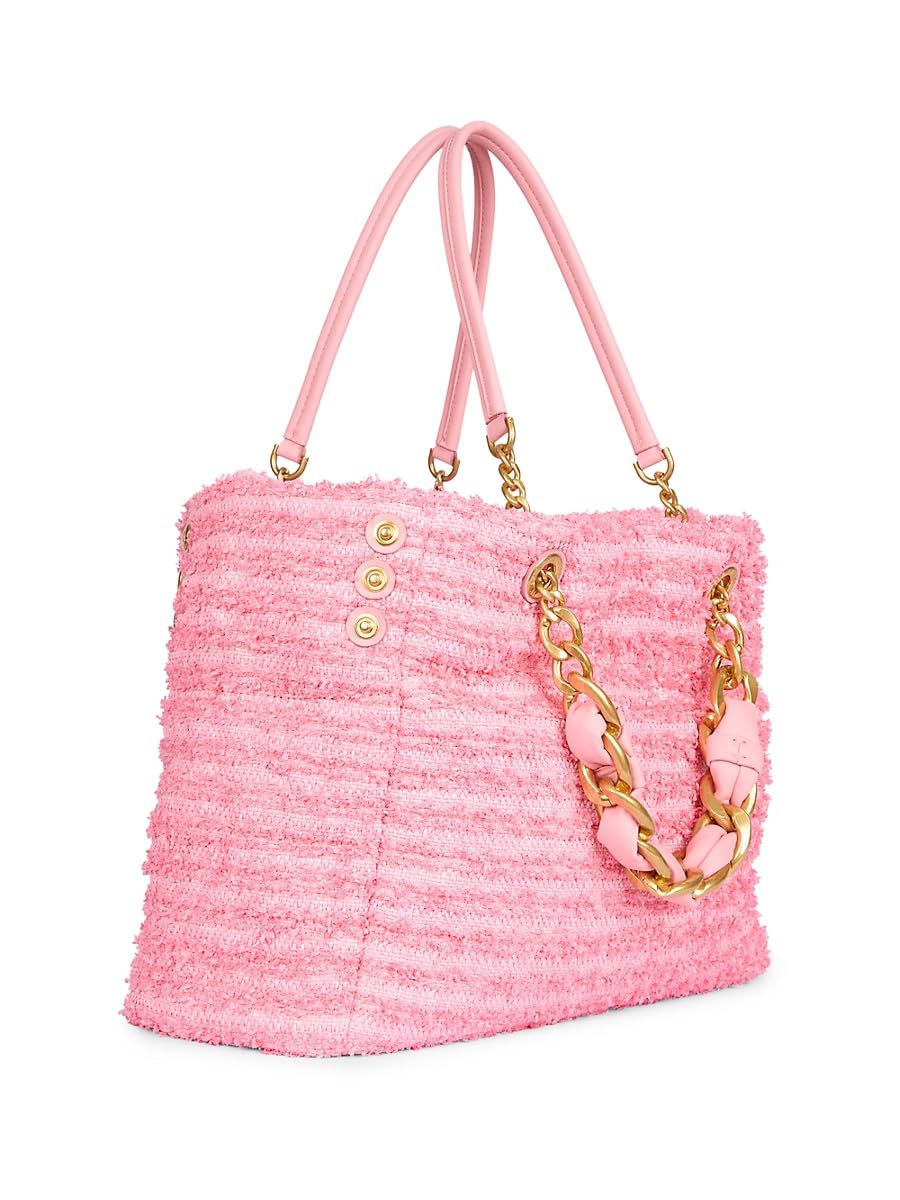 Balmain, 1945 Cabas-Raphia Tweed Tote Bag