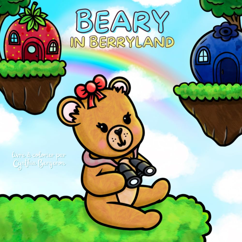 Beary in Berryland : Livre à colorier
