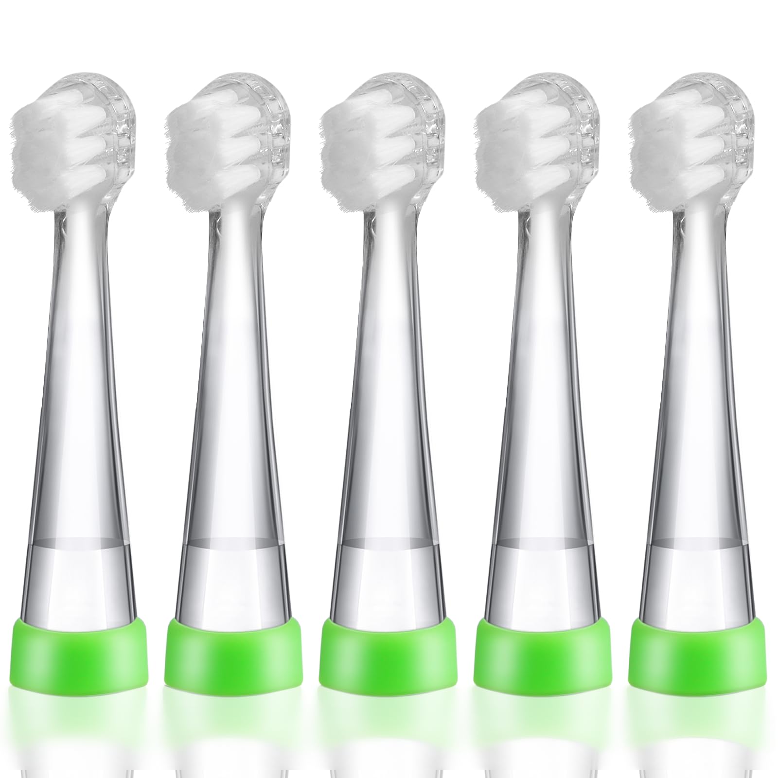Photo 1 of KOPBTBOY Baby Toothbrush Heads Compatible with Papablic BabyHandy/Toddler Sonic Electric Toothbrushes, Compatible with Brush-Baby BabySonic/Seago SG902/SG602, 5 Pack (8-18 Month)