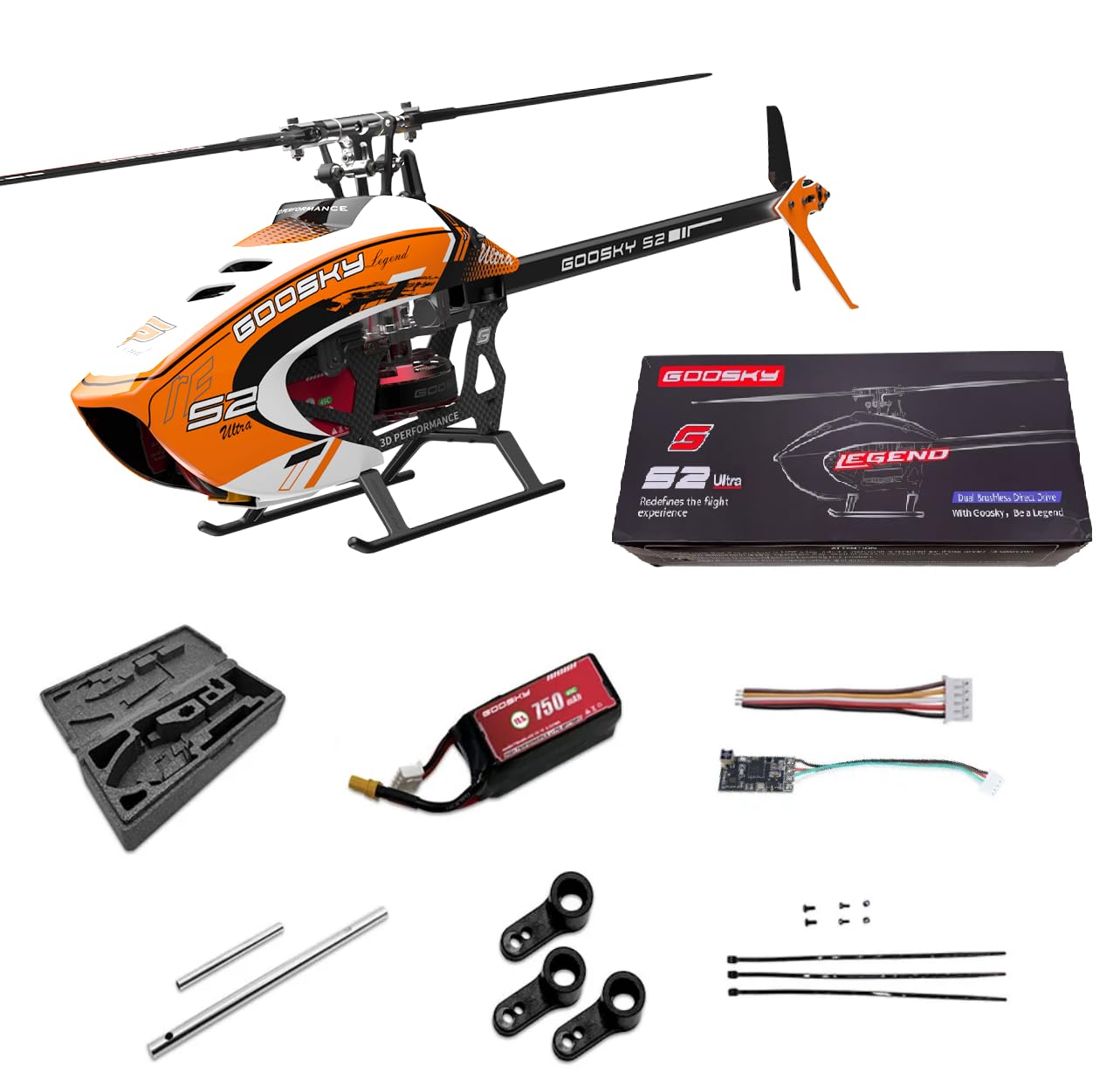 Amazon.com: Goosky Legend S2 Ultra 200 Size Electric RC Helicopter