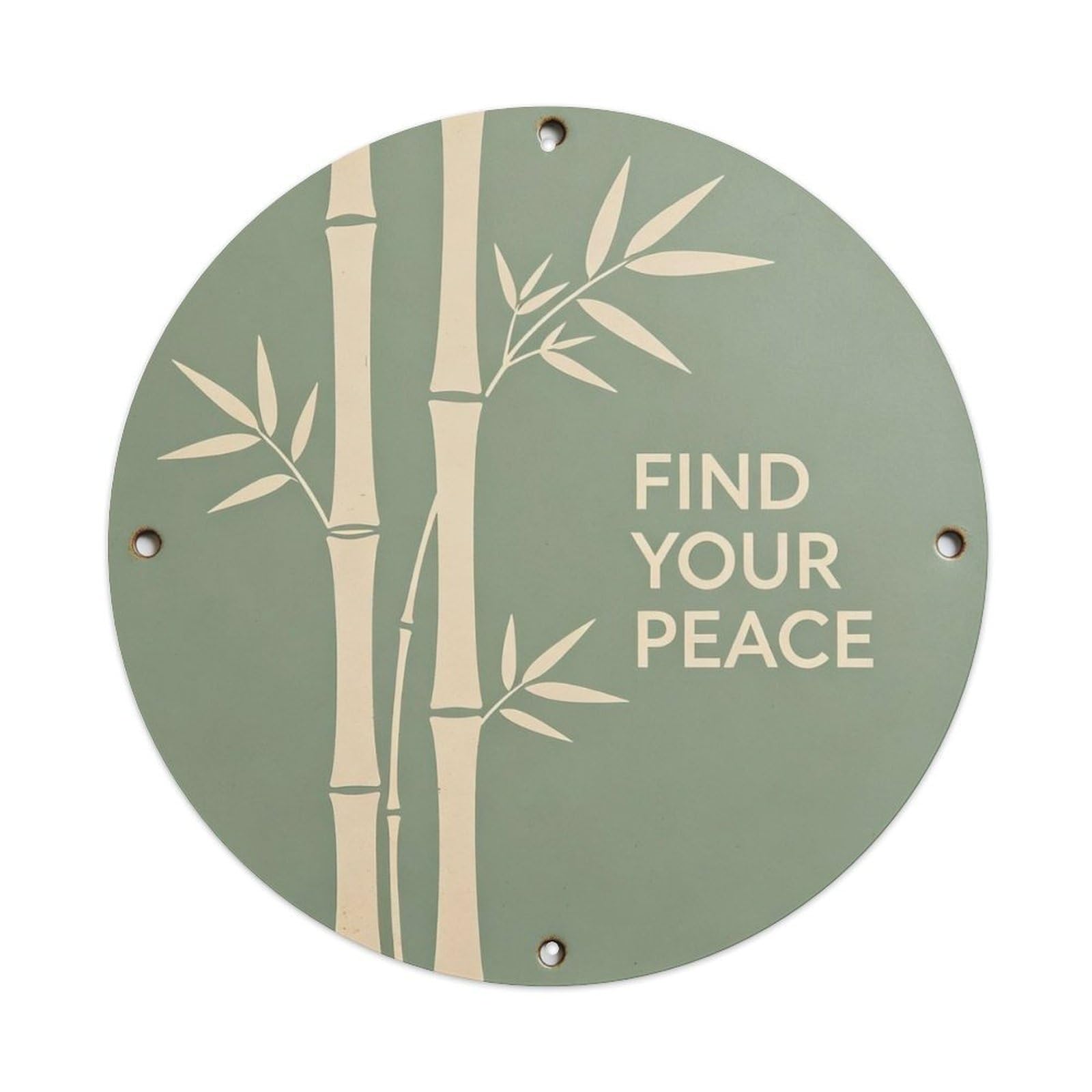 Find Your Peace Metal Tin Sign Plaque