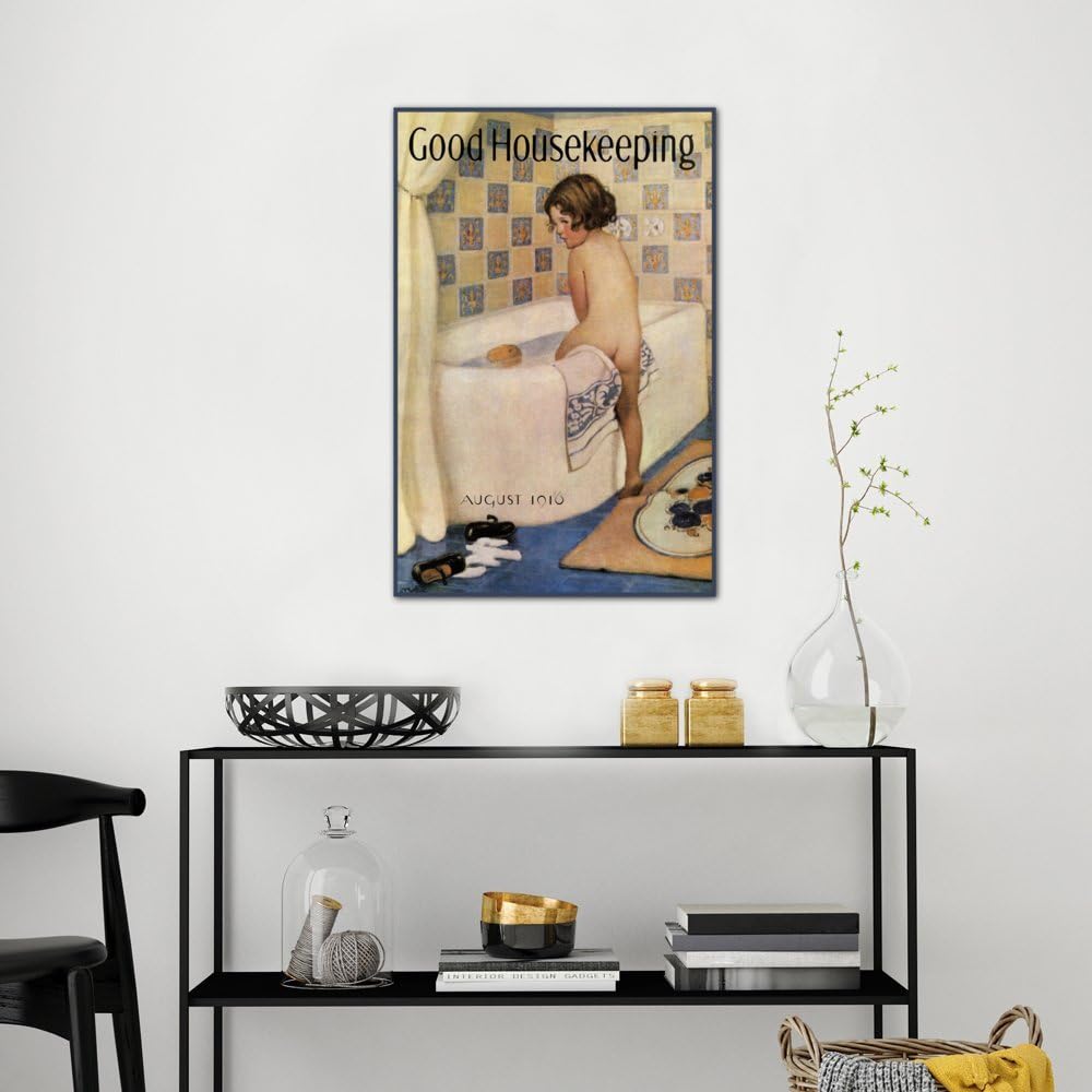Best Deal Product iCanvasART VAC737-1PC3-26x18 Good Housekeeping I Canvas Print by Vintage Apple Collection, 26 by 18-Inch, 0.75-Inch Deep