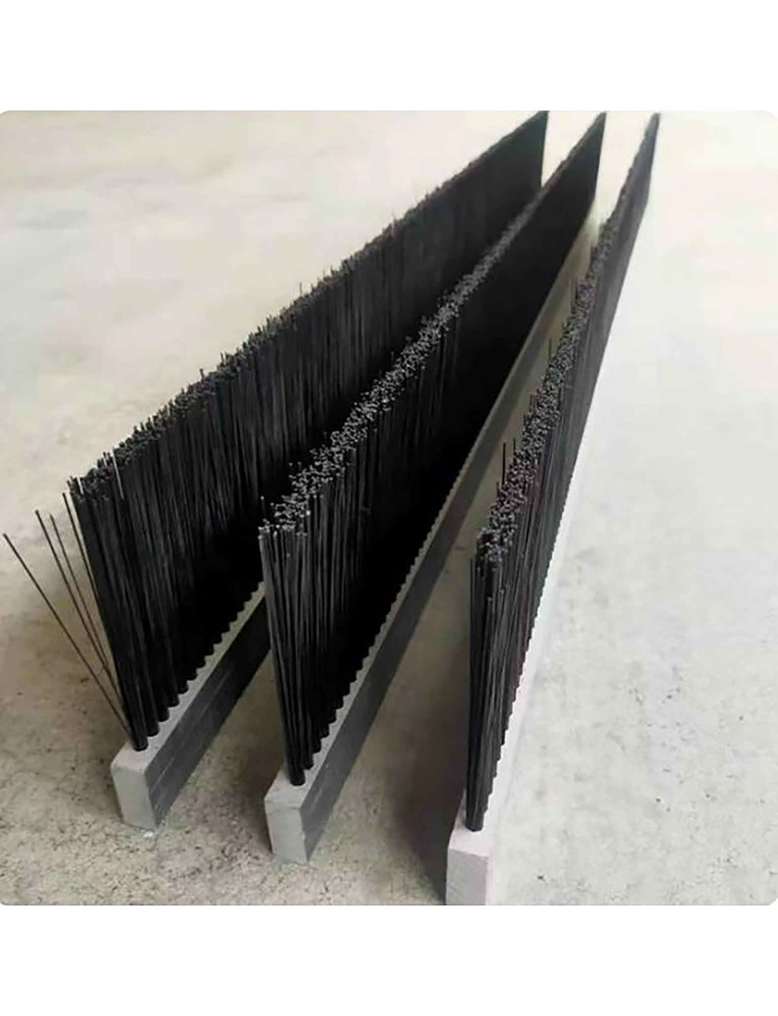 Cepillo y raspador de nailon industrial personalizado para mantenimiento de maquinaria (1000 x 30 x 20 x 30 mm)