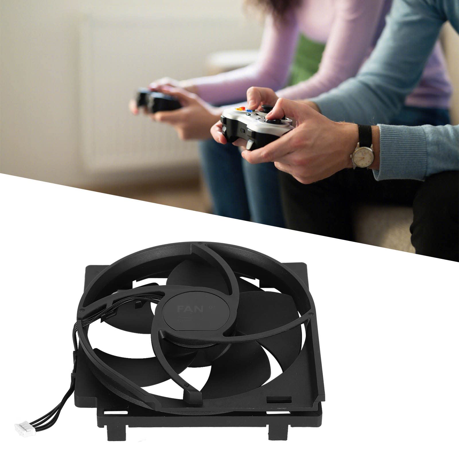 Ventilateur Interne de la Console de Jeu pour Xbox One S, Ventilateur de Refroidissement de la Console de Jeu à Connexion D'alimentation à 4 Broches, Remplacement Interne du Ventilateur de Jeu Intégré