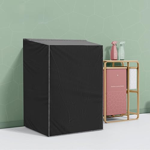 Miniatura 7 de Paquete de 2 fundas impermeables para lavadora y secadora, para lavadora y secadora de carga superior y frontal, diseño de cremallera, fundas para