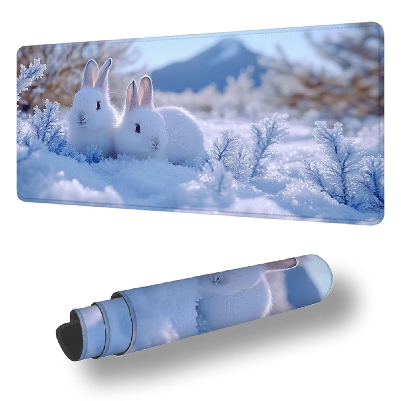 Podkładka pod mysz XXL 1200 x 600 mm duża podkładka pod mysz dla graczy dla zwierząt pod ręką biurko szyte krawędzie wodoodporna antypoślizgowa do komputera, laptopa poprawia precyzję i szybkość
