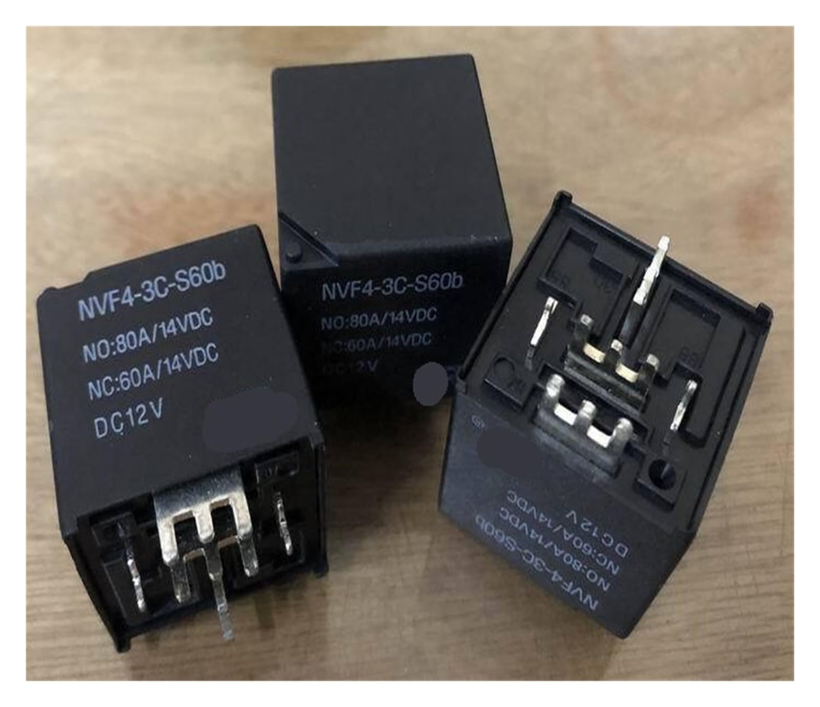 Relé de 5 pines NVF4-3C-S60b soluciona fallos de arranque DC12V 3