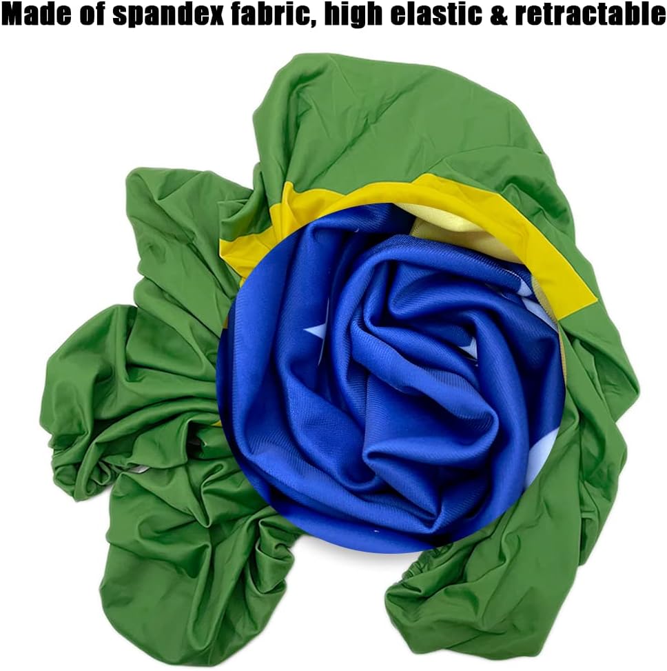 Brazil Car Hood Flag Cover – 2026 World Cup & Game Day Vehicle Decoration Accessory, Fits Coupe/Sedan/SUV/MPV, 4 ft x 5 ft Brazilian National Flag Cover