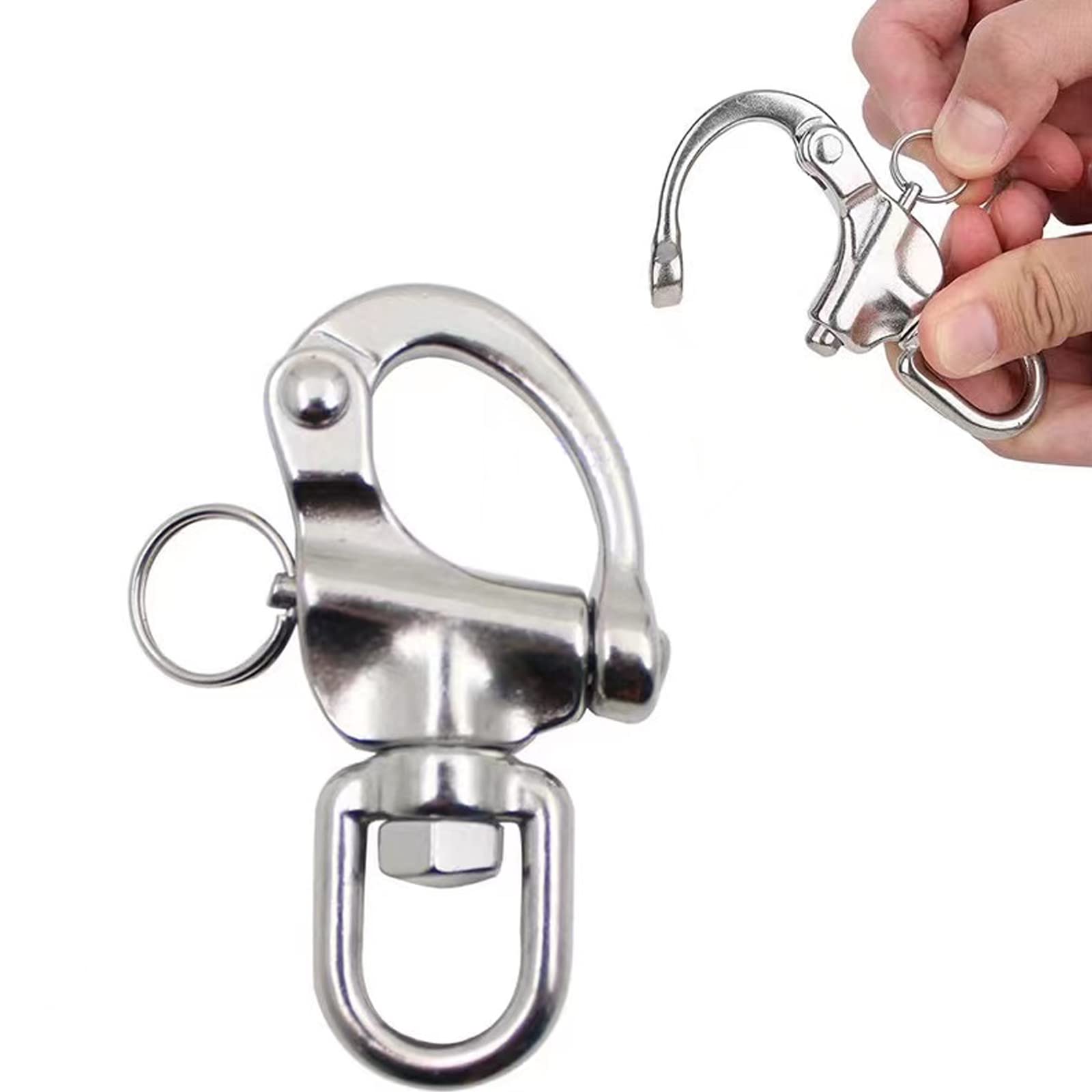 Hl Ruma Riging Snapklik.com : 4 Pack Swivel Eye Snap Shackle, Quick Release 316 ...