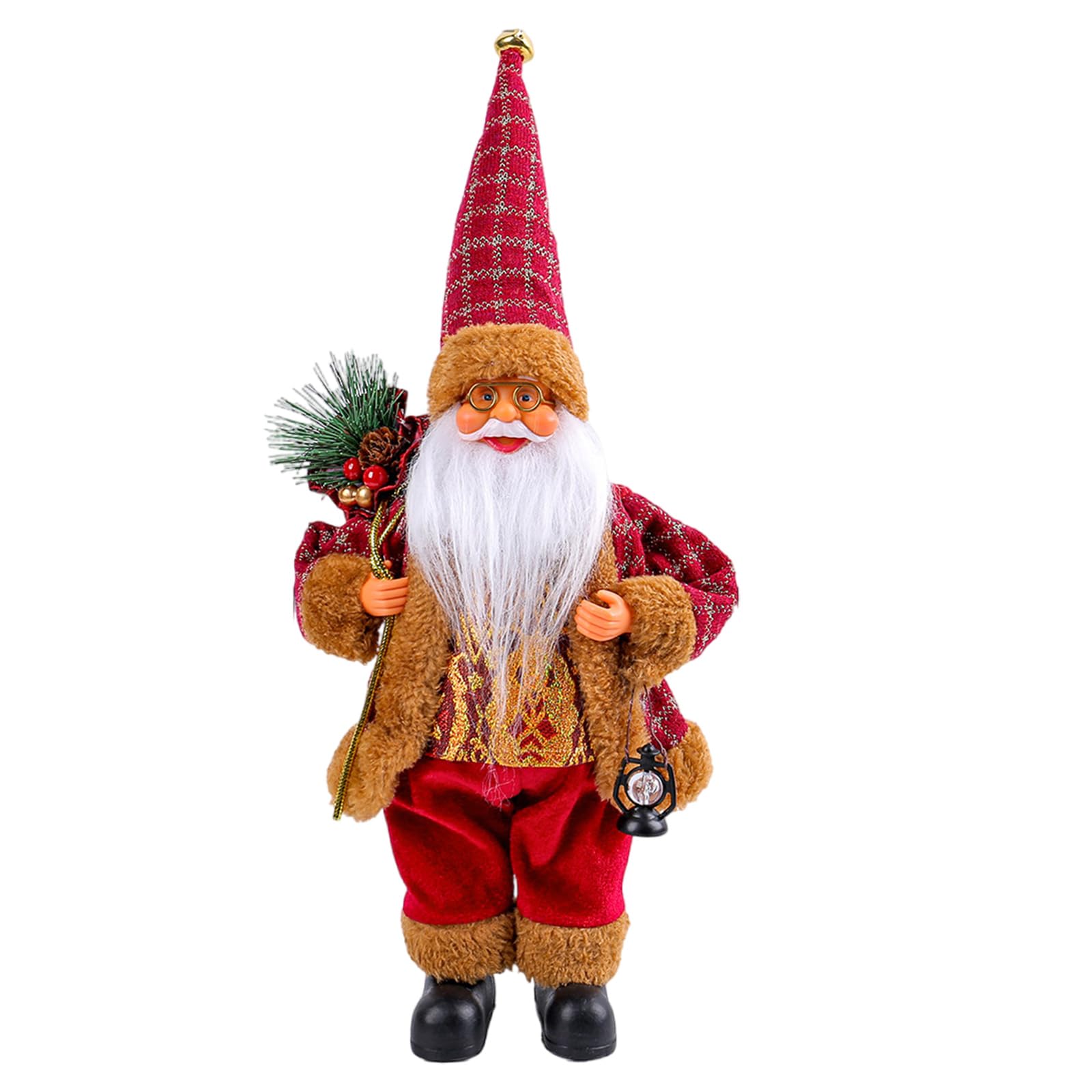 Msioytog Red Model Fashionable Santa Ornament Figurines Practical Christmas Decoration For Party Supplies And Household Daily Use Standing Santa Dolls