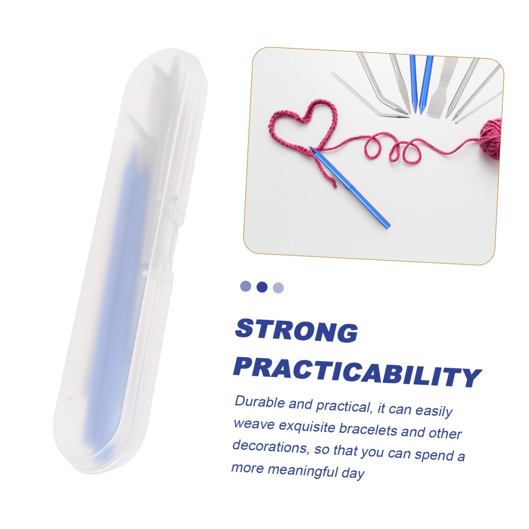 HAWILLOSCH Stitching Accessory Kit Braider Bracelet Weaving Needles Circular Knitting Needles