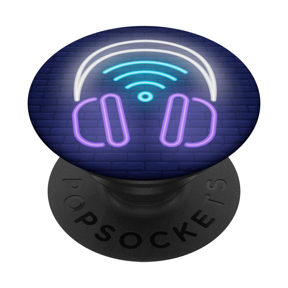 DJ Headphone Music Therapy For Teen Girls and Boys Cool Gift PopSockets PopGrip: Swappable Grip for Phones & Tablets