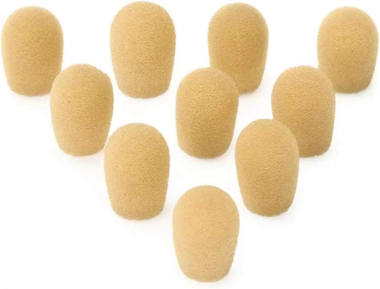 10 PCS Windscreen Mic Foam Cover Compatible with Shure Microphone Headsets