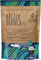 Corpo Dourado Argila Branca em Pó | Clareamento e suavização da pele | 100g