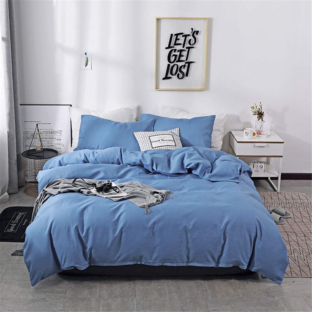 Odot Set Copripiumino Singolo Matrimoniale King, Tinta Unita Set Biancheria da Letto con Copripiumini e Federe per Adulti Bambini, Set di Biancheria da Letto (Verde,220x240cm-3 Pezzi