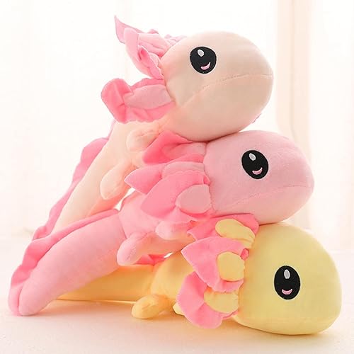 Miniatura 4 de funnykitten 1 pieza de juguetes de peluche Kawaii de ajolotl, muñeca de almohada de peluche de animales suaves, lindos regalos de ajolote suave para