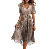 Boho Dress Resort Wear for Women 2025 Beach Dresses Wedding Guest Chiffon Garden Party Bridesmaid Dresses for Women