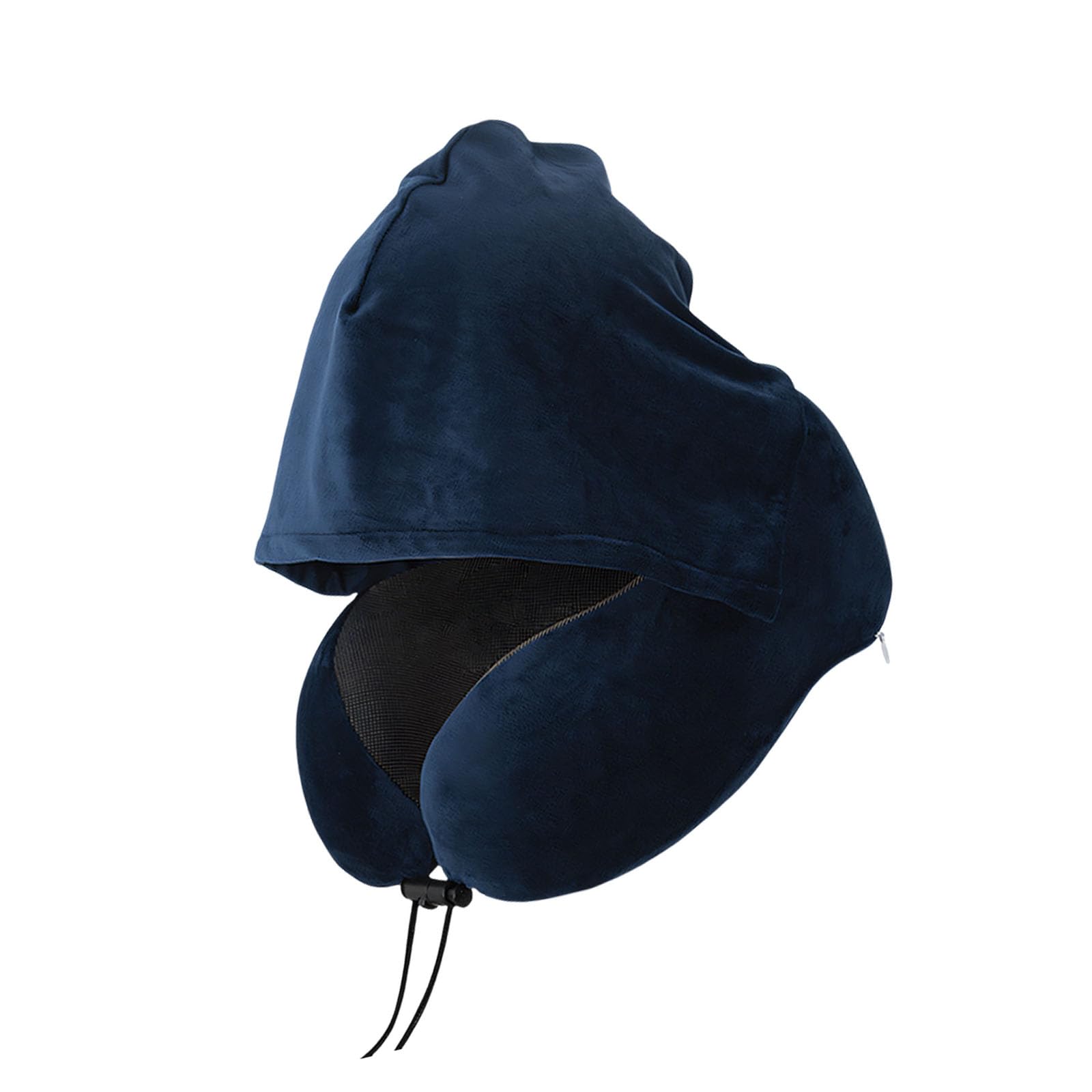 Kaeltsyn Memory Foam Attached Travel Cushion with Airy Ice Silk Case for Relaxing At Work Compact Roll Neck Pillow
