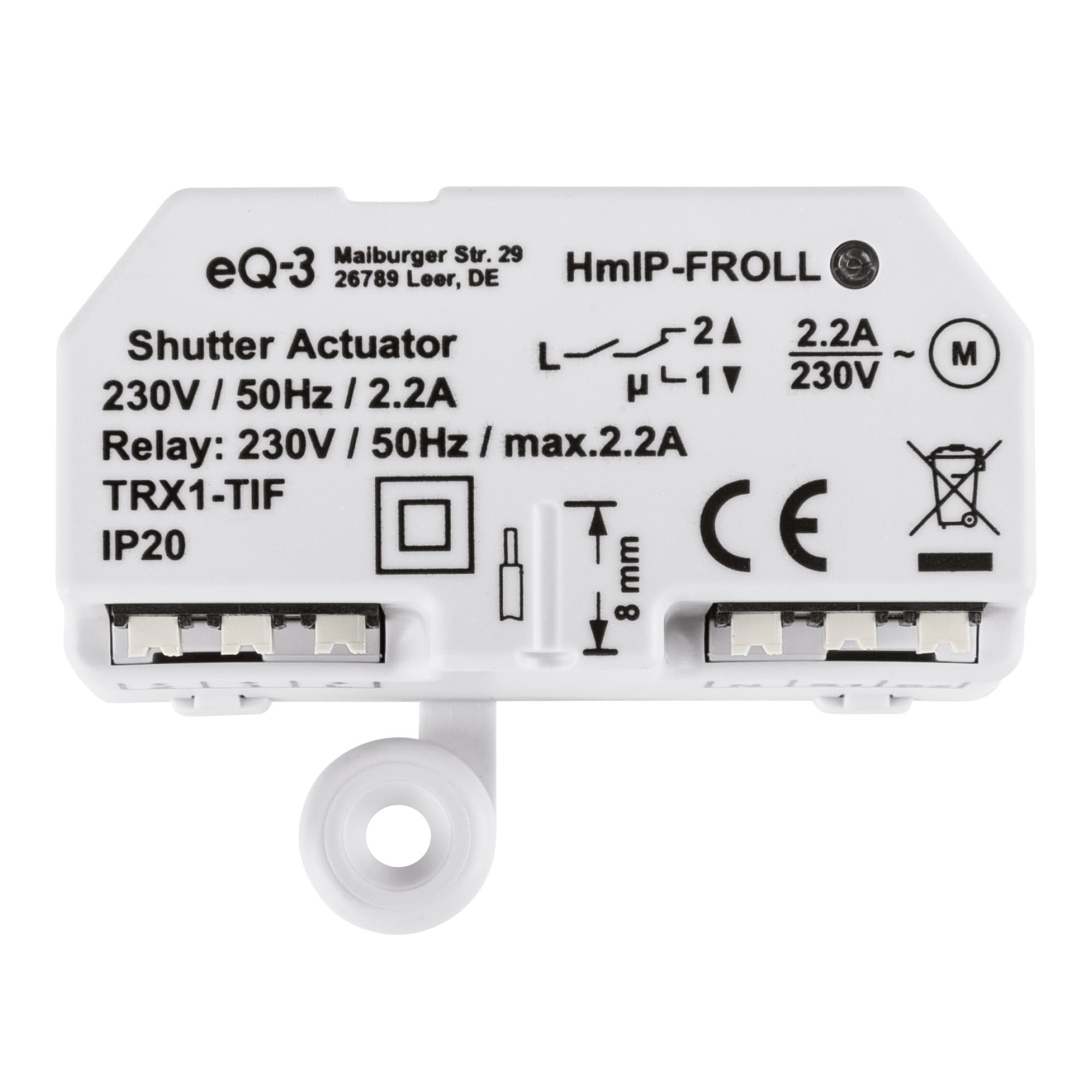 Homematic IP Smart Home Rollladenaktor – Unterputz