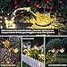 Solar Lights Outdoor Decorative, Metal Solar Watering Can Lights Waterproof, Small Hanging Garden Decor Yard Lights Outside Patio Lawn, Gifts for Mom Grandma Women Birthday(Warm White)