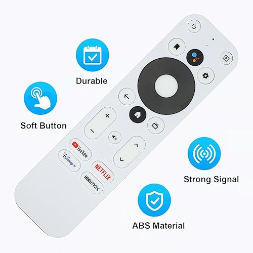 Miniatura 3 de Control remoto por voz compatible con control remoto ONN con botón de YouTube Netflix, compatible con ONN Android FHD 4K UHD Streaming Stick TV Box