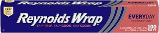 Reynolds Wrap Everyday Strength Aluminum Foil Roll - 12" Wide, 100 Sq Ft, Freezer & Grill Safe for Foil Packets & Home Cooking