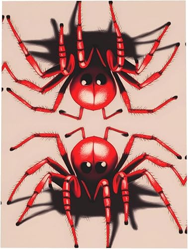 Miniatura 3 de Lindas tarjetas de felicitación en blanco de araña roja con sobres de 4 x 6 pulgadas, tarjetas de agradecimiento para Navidad, vacaciones,