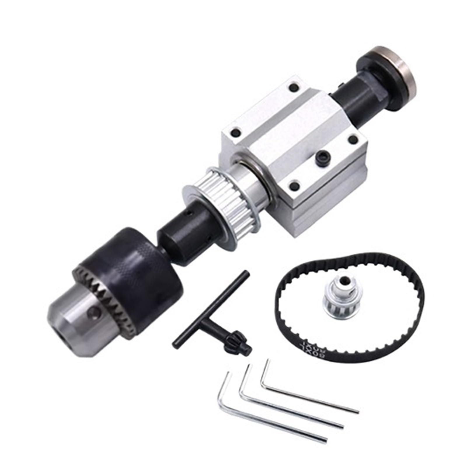 Chtkagv Yellow Unpowered Lathe Spindle Assembly - B10/B12/B16 Drill Chuck For Small Accessories And Trimming(Yellow)