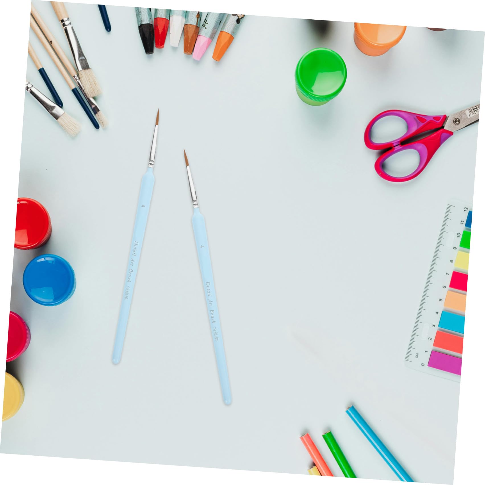 Ensemble De 55 Pinceaux pour Aquarelle Et Peinture De Détails Pinceaux Miniatures pour Artistes