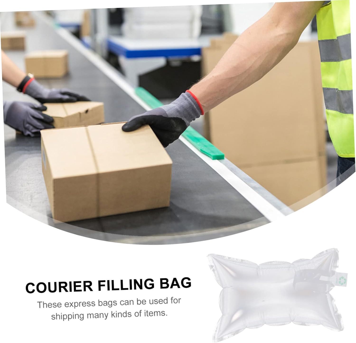 DOITOOL 100pcs Packaging Bag for Shipping and Inflatable - for Fragile Items Lightweight Fillers for Boxes Bags and