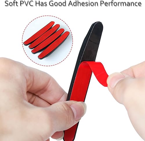 Miniatura 6 de Protectores de borde de puerta de automóvil, 4 unidades, protector de puerta lateral de automóvil, adecuado para varios amortiguadores de puerta,