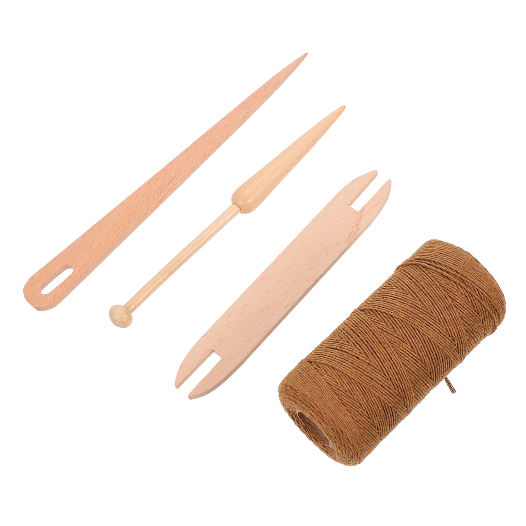 HOMSFOU 3 Ensembles Kit Outils de Tricot Ensemble de Métiers à DIY pour Adultes Aiguilles à Tricoter avec Fil Coton Activités Manuelles et Apprentissage Créatif