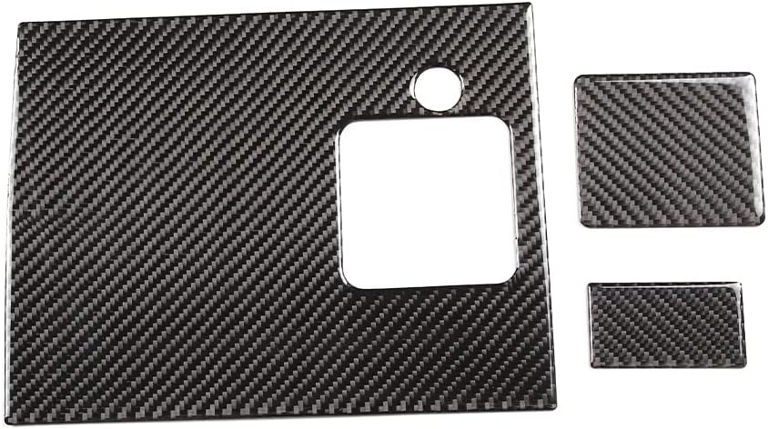 Carbon Fiber Car Seat Back Speaker Panel Decorative Panel for Mazda MX-5 RF Miata 2009-2014 (Black)