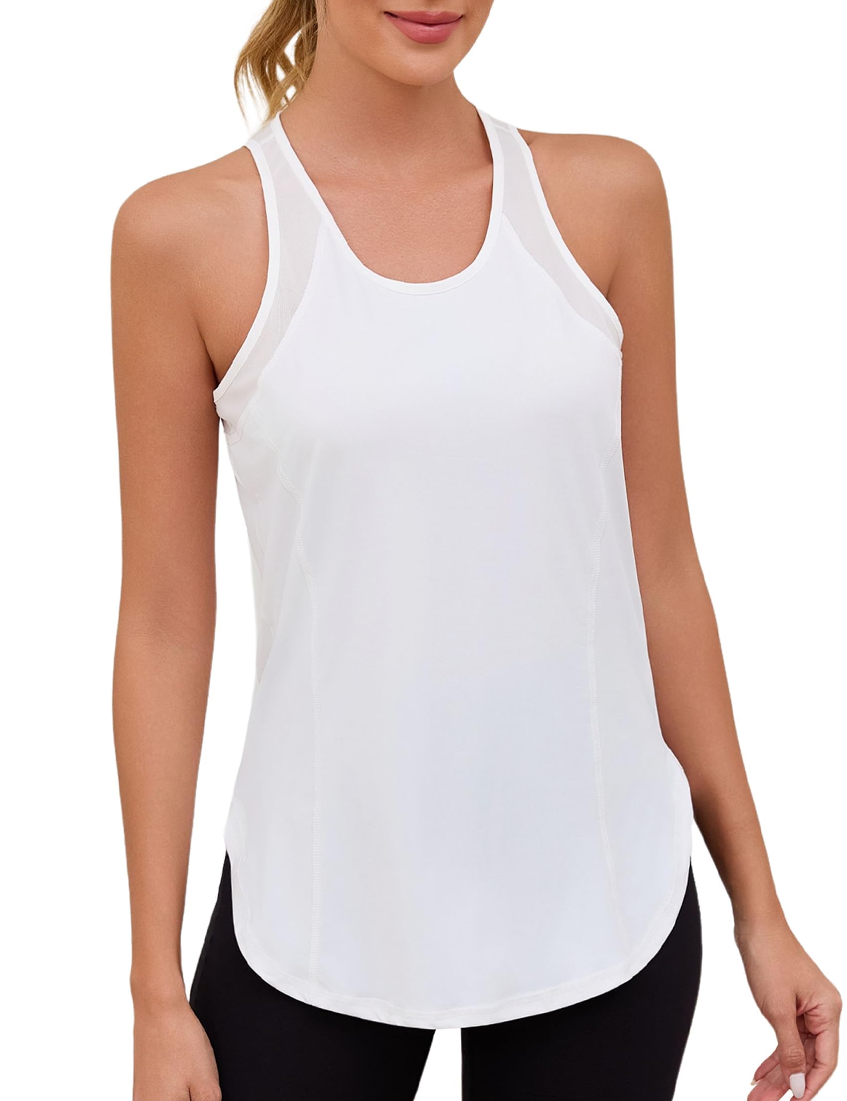 Gyabnw Sport Tank Top Damen Locker Yoga Fitness Ärmellos Shirt Atmungsaktive Sport Tops