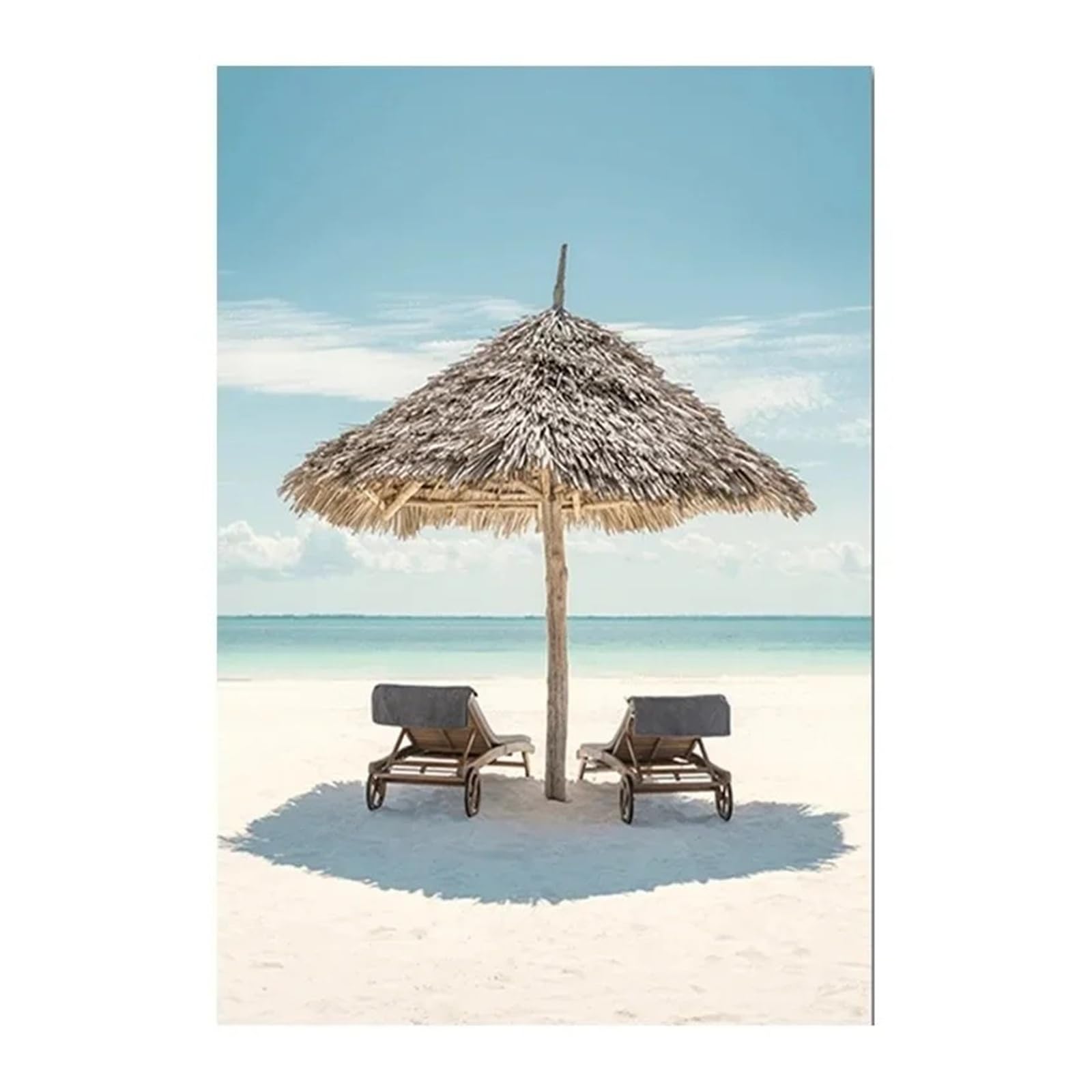 Peinture sur Toile Plage et Océan 40x50cm | Tableau Déco Mer