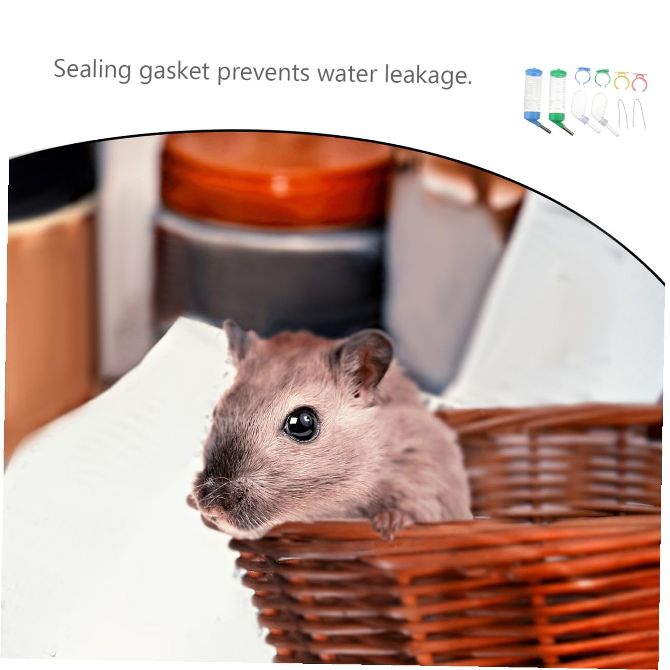 DOITOOL 12 Stück Haustier-Wasserbrunnen Einfarbig Für Meerschweinchen Hamster Auslaufsicher Wassernippel Trinker Kaninchen Igel Strohhalm Tropffrei Tier-Wasserspender Düse