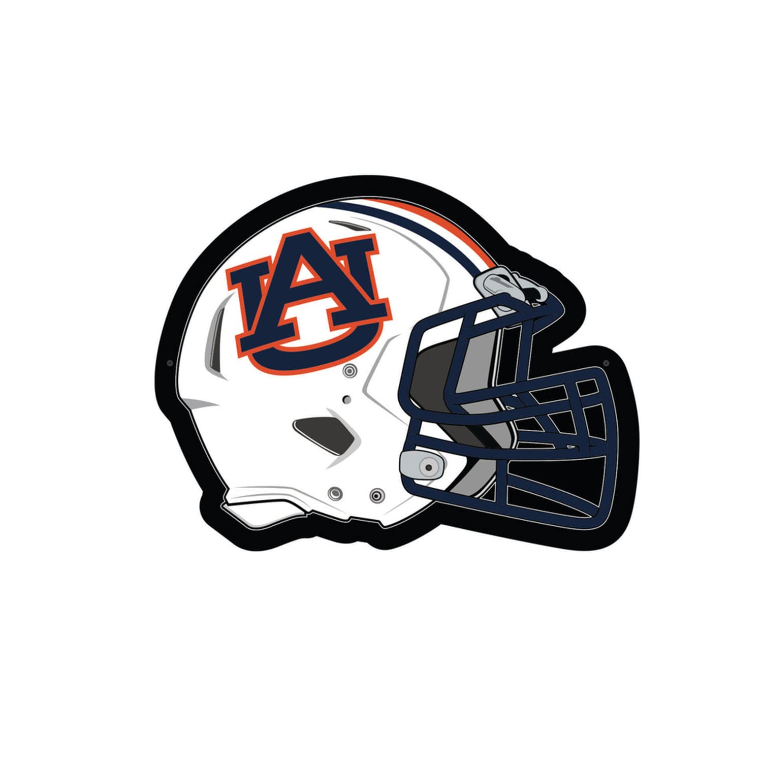 Team Sports America Evergreen NCAA Auburn University Ultra-Thin LED Light Wall Sign Decor | Full Size Replica Helmet | 19.5 x 15 Inches | Made in the USA