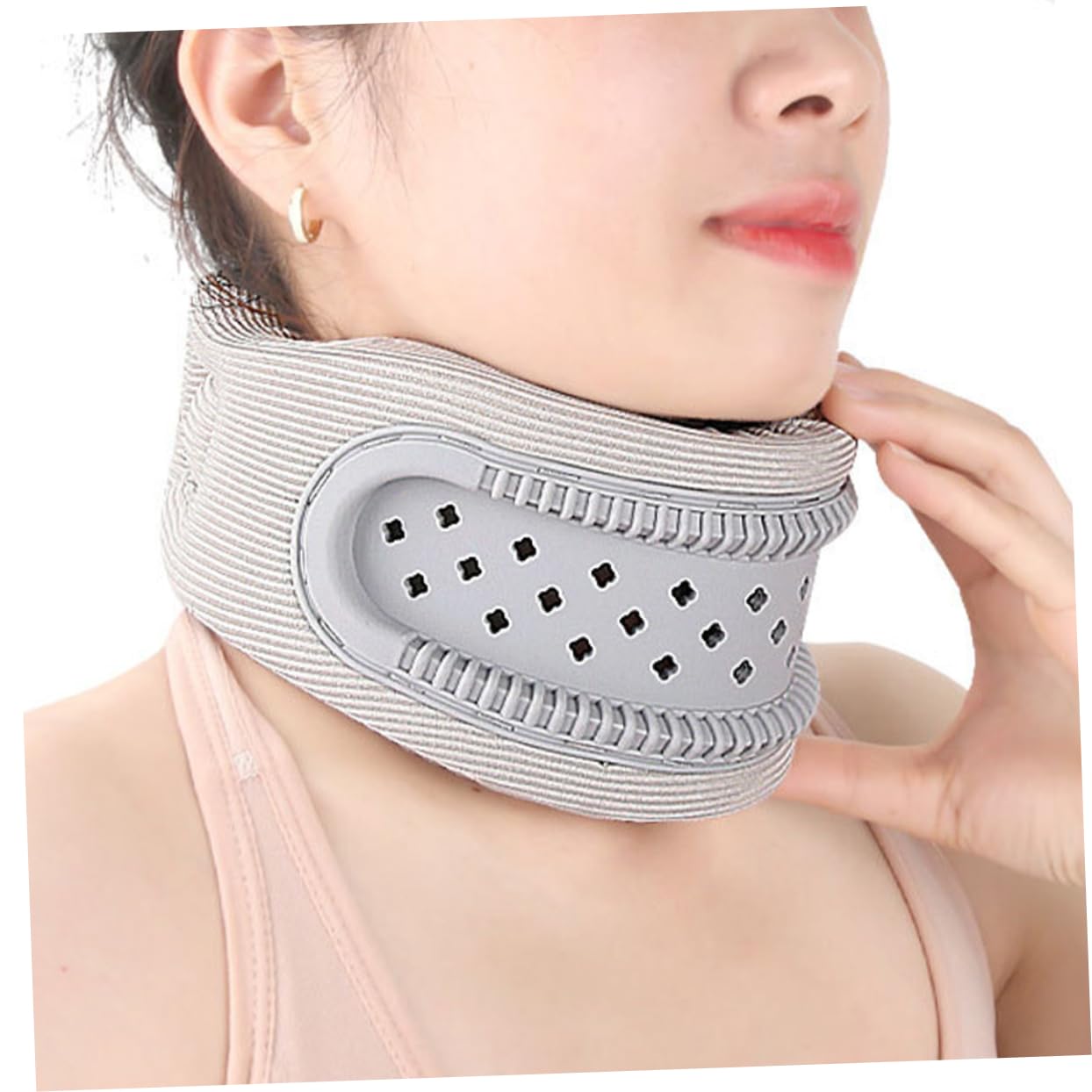 minkissy 3st Zervikales Zuggerät Weicher Kragen Halskrause Stütze Für Den Hals Halskrause Für Den Haushalt Nackenfixierung Gebärmutterhalsschutz Halsband Diamant Reisen Schutzausrüstung