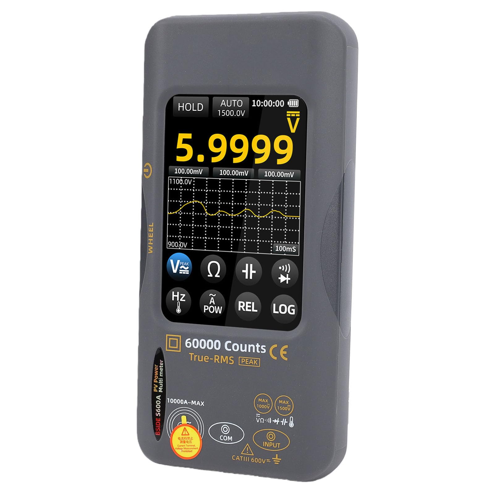 Hyuduo Solarmodul-Tester, 60000 Zähler, Wiederaufladbares