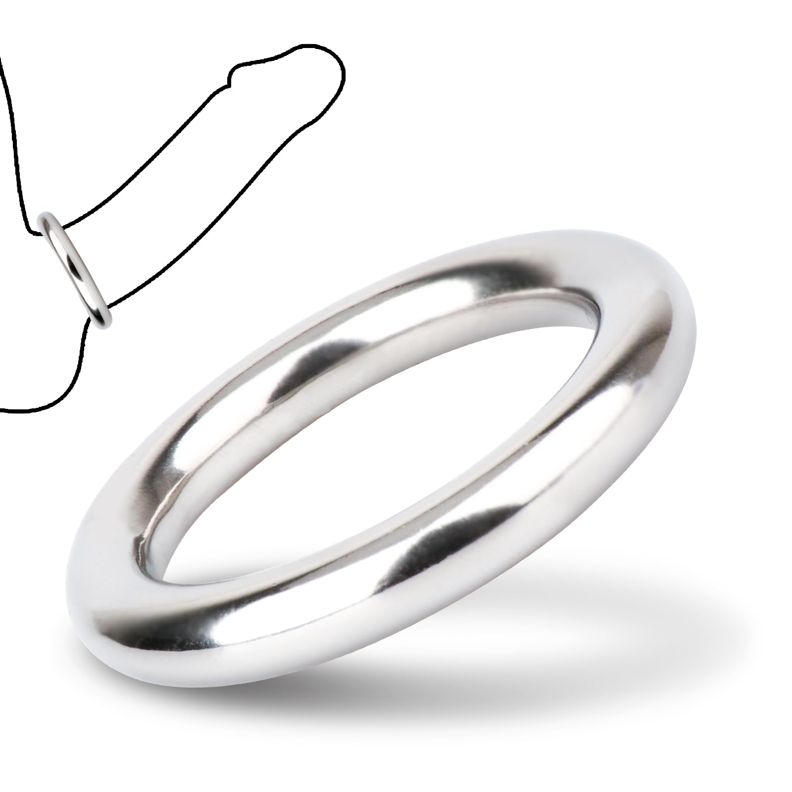 Penis Ring Adult Men Masturbation 8mm Thickness Cock Rings Male Sex Toy 1 77 inch