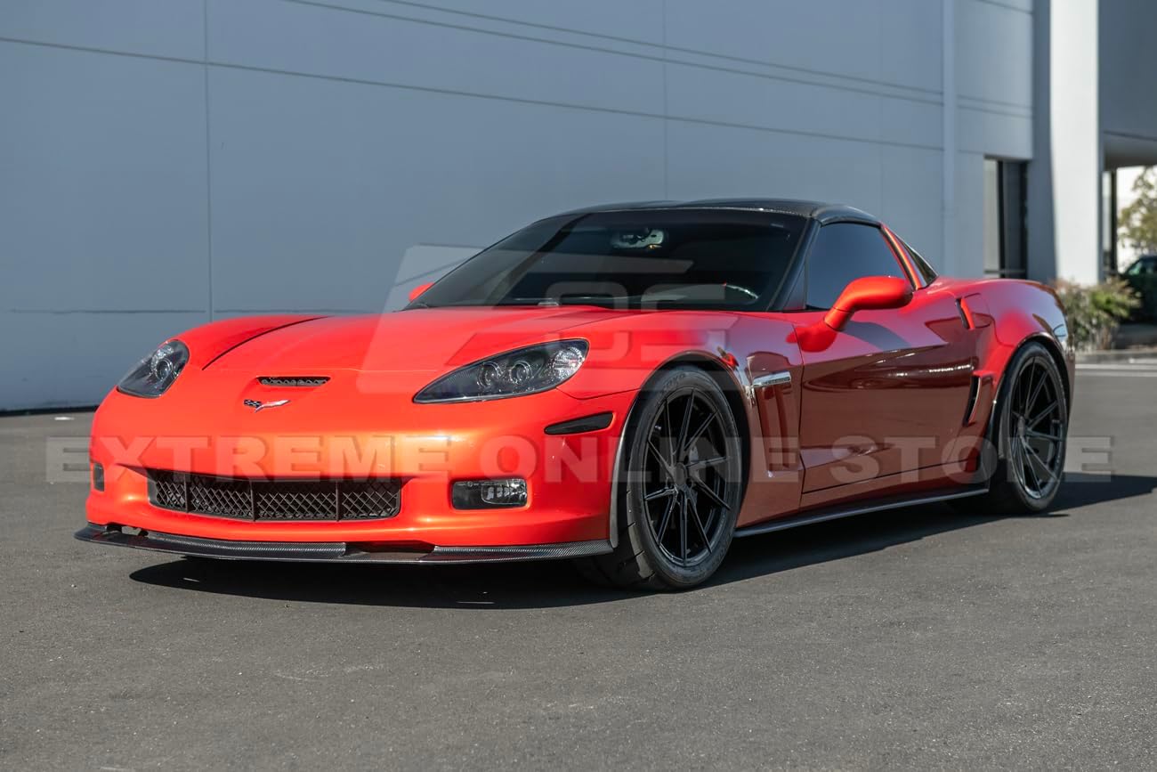 Compatible with 2005-2013 Corvette C6 Base & Grand Sport Models | GM Factory Style Carbon Fiber Replacement Top Targa Removable Roof Panel ROOF-1214-BKCF