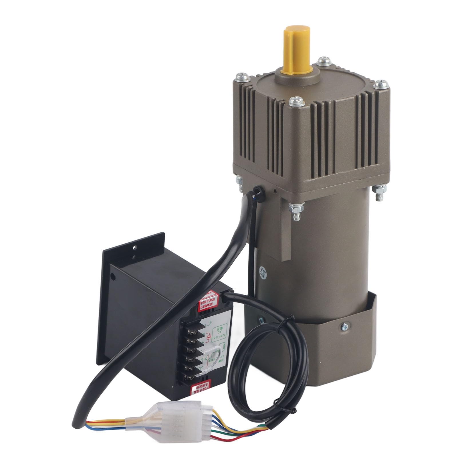 AC 220V 90W Motor mit einstellbarer Drehzahl Stufenlos regelbarer Frequenzumrichtermotor mit Getrieberegler und Halterung (50K)
