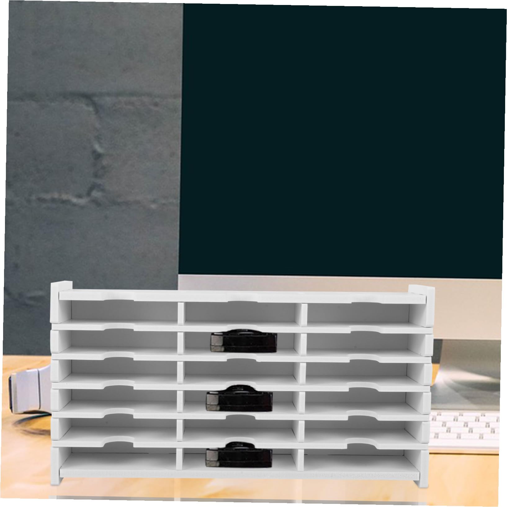 POPETPOP Scatola Porta CD Dvd Multi-scomparti Organizer Trasparente Compatta per Casa Ufficio Protezione da Polvere e Graffi