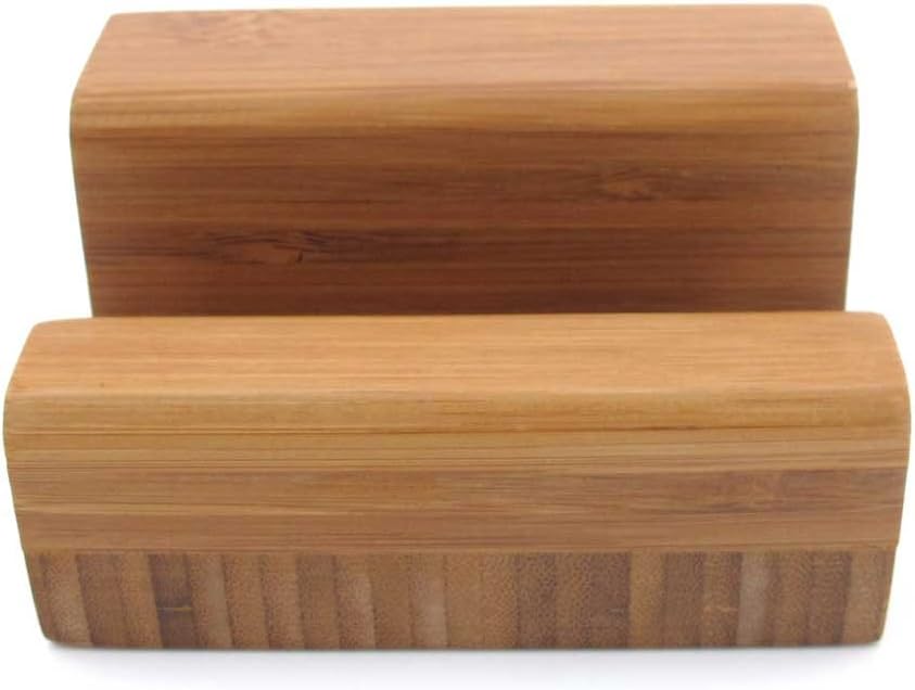 BambooMN Multipurpose Carbonized Brown Bamboo Stand to Display Finger Labyrinth, Picture Frames, Plaques and More, 1 Piece