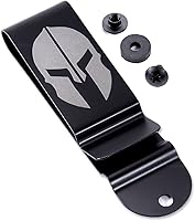 Vista 23 de Clips Universales de Cinturón de Metal - (Se Ajusta a Cinturones de 1.75 Pulgadas) – (Acabado Pulido o Negro) – Soportes de Clip de Reemplazo