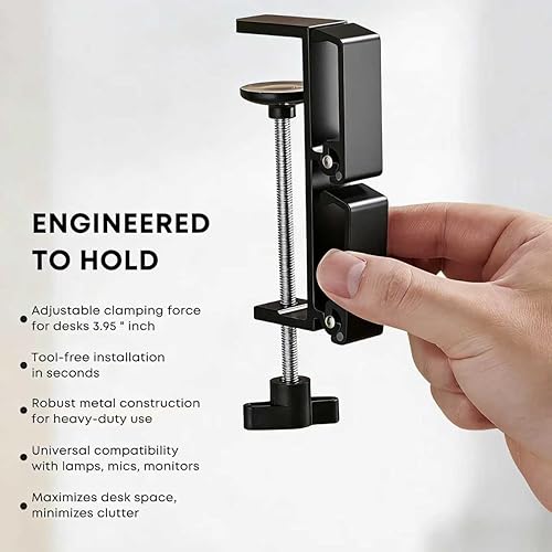 Miniatura 2 de JAKO New Foldable Headphone Stand for Desk, Aluminum Alloy Headphone Holder - Headset Stand Hook Space Save Mount, Universal Fit PC Gaming Headsets